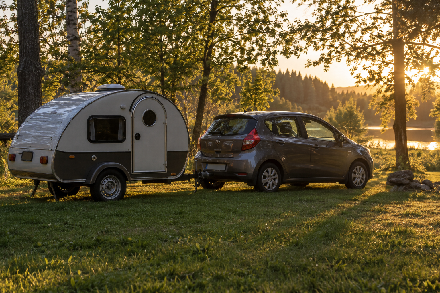 Choisir une petite caravane que sa voiture peut vraiment tracter