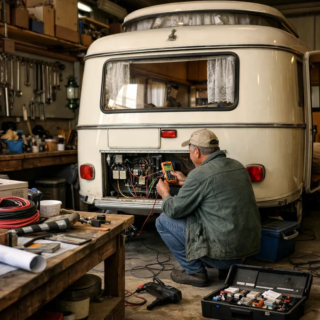 Comprendre les limites d’un bricolage électrique en caravane