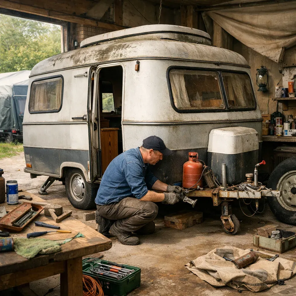 Faire respirer une caravane stockée dehors