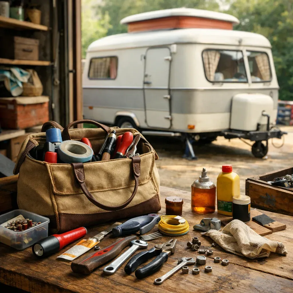 Préparer une petite trousse d’entretien caravane